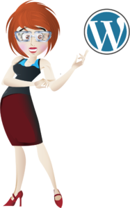 wordpress cartoon woman